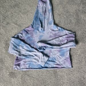 good hYOUman Blue and Purple Tie-Dye Hoodie